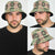 Seamless Pattern Maile and Pikake Lei Bucket Hat Squares Maile Leaf - Polynesian Pride