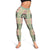 Seamless Pattern Maile and Pikake Lei Leggings Squares Maile Leaf - Polynesian Pride