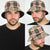 Seamless Pattern Pikake Lei Bucket Hat Floral Squares Pikake - Polynesian Pride