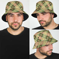 Seamless Pattern Puakenikeni and Kalo Bucket Hat - Polynesian Pride