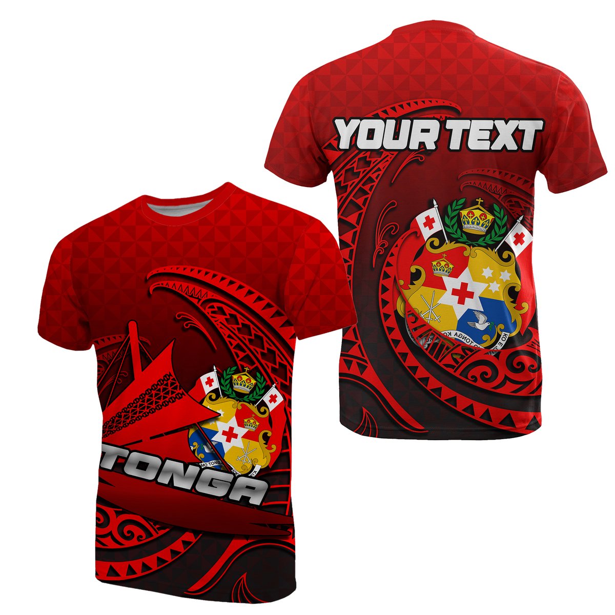Custom Tonga Emancipation Day T Shirt Kalia No.1 LT6 Unisex Red - Polynesian Pride