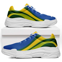 Solomon Islands Chunky Sneakers Flag-Inspired Curve Style