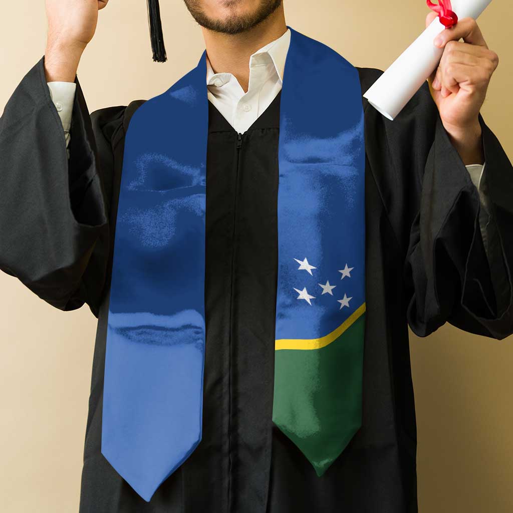 Solomon Islands Graduation Stole Flag Style