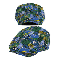 Solomon Islands Meri Kirihimete Jeff Hat Pacific Patchwork Xmas Vibes - Polynesian Pride