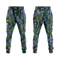 Solomon Islands Meri Kirihimete Jogger Pants Pacific Patchwork Xmas Vibes - Polynesian Pride