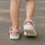 Squares Maile Leaf Clogs Shoes Pink Palaka Hawaiian Quilt Pattern - Polynesian Pride