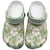 Squares Maile Leaf Clogs Shoes Turquoise Palaka Hawaiian Quilt Pattern - Polynesian Pride