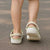 Squares Puakenikeni and Kalo Clogs Shoes Beige Palaka Hawaiian Quilt Pattern - Polynesian Pride