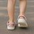 Squares Puakenikeni and Kalo Clogs Shoes Pink Palaka Hawaiian Quilt Pattern - Polynesian Pride