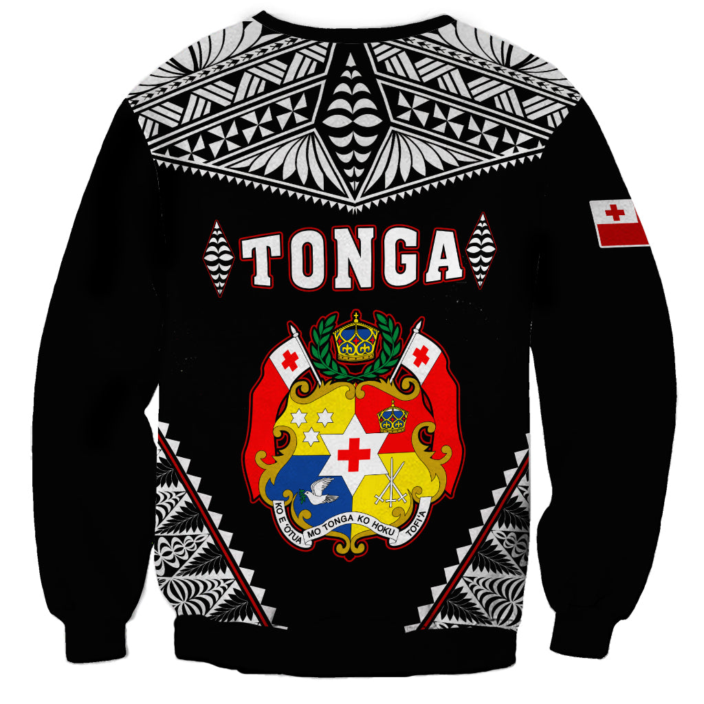 (Custom Personalised) Tonga Sweatshirt Tongan Kupesi Pattern LT13