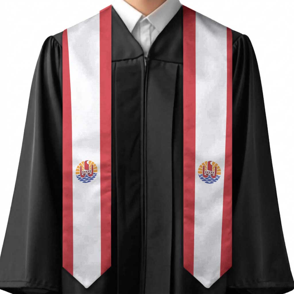 Tahiti Graduation Stole Flag Style