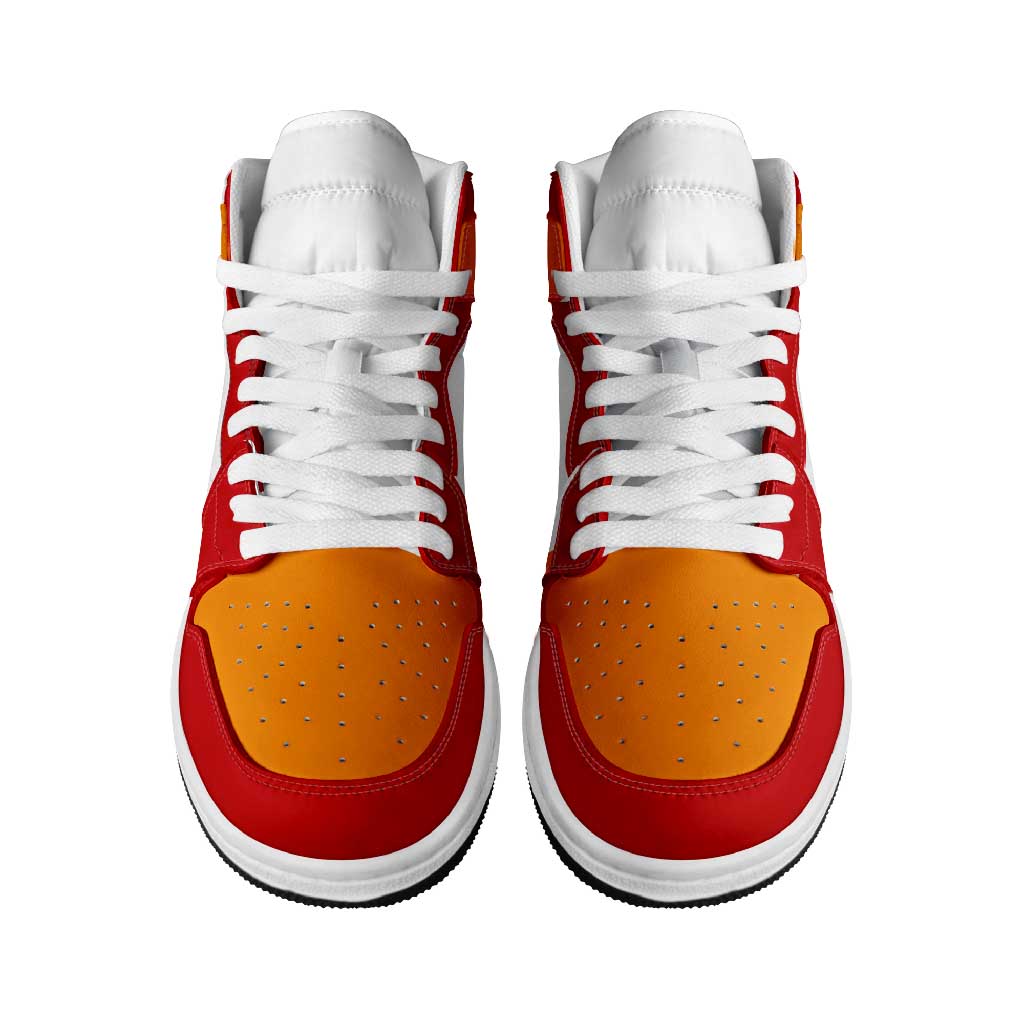 Tahiti High Sneakers AJ1 Coat Of Arms Flag Inspired