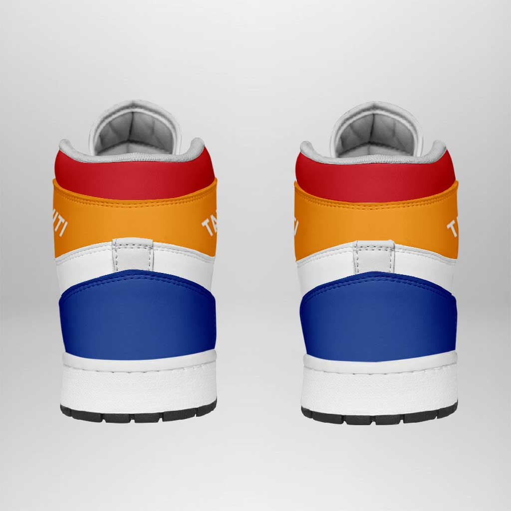 Tahiti High Sneakers AJ1 Coat Of Arms Flag Inspired