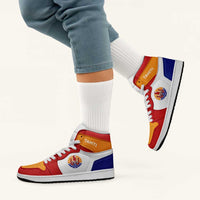 Tahiti High Sneakers AJ1 Coat Of Arms Flag Inspired