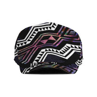 Taniko Aotearoa Mix Paua Shell Jeff Hat Niho Taniwha Lilac Glitter - Polynesian Pride