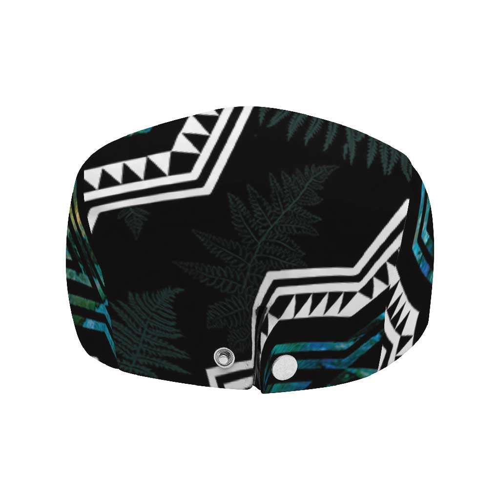 Taniko Aotearoa Mix Paua Shell Jeff Hat Niho Taniwha Turquoise Glitter - Polynesian Pride