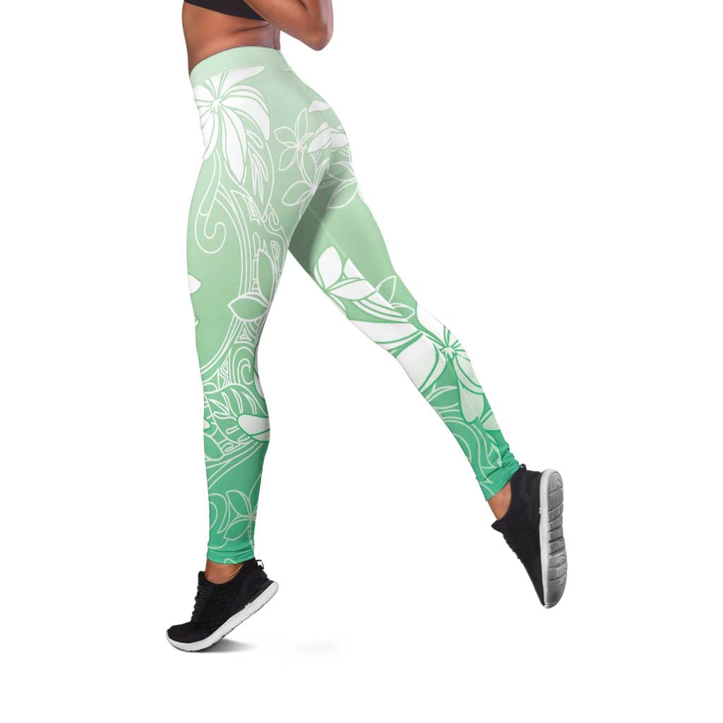 Tiare Tahiti Leggings Matcha Polynesia Motifs - Polynesian Pride