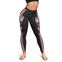 Toitu Te Reo Maori Toitu Te Whenua Toitu Te Tiriti Leggings Maori Warrior New Zealand - Polynesian Pride