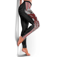 Toitu Te Reo Maori Toitu Te Whenua Toitu Te Tiriti Leggings Maori Warrior New Zealand - Polynesian Pride