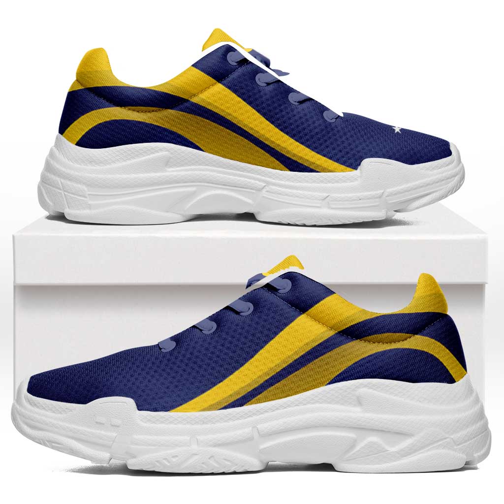 Tokelau Chunky Sneakers Flag-Inspired Curve Style