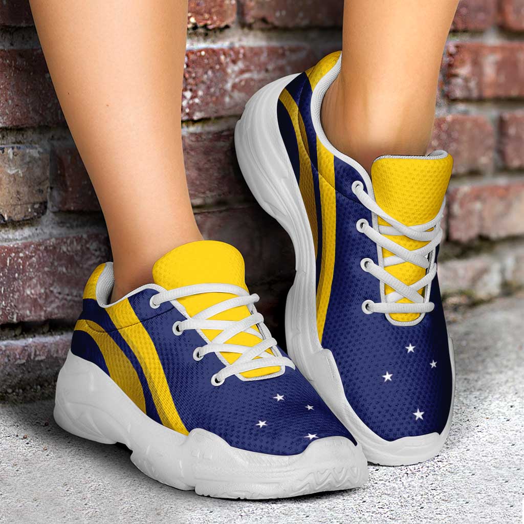 Tokelau Chunky Sneakers Flag-Inspired Curve Style