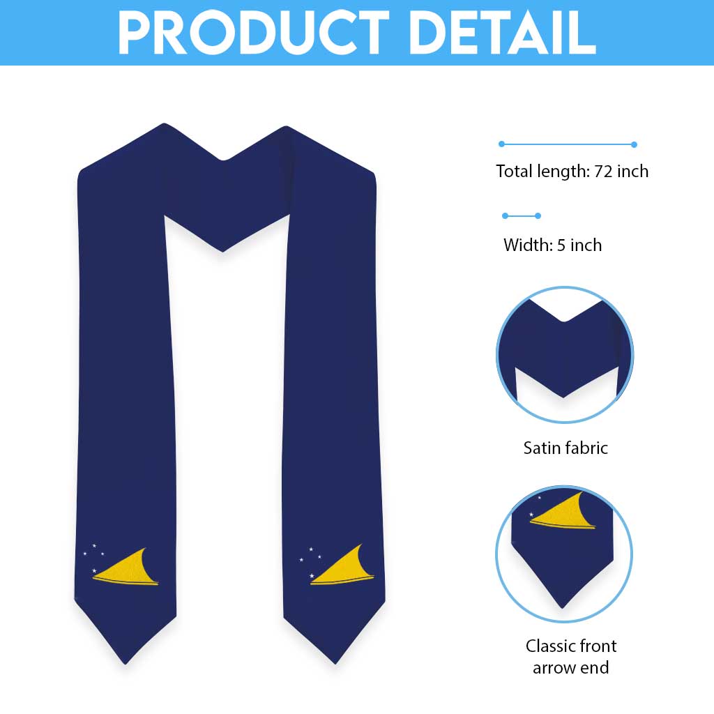Tokelau Graduation Stole Flag Style LT05 - Polynesian Pride