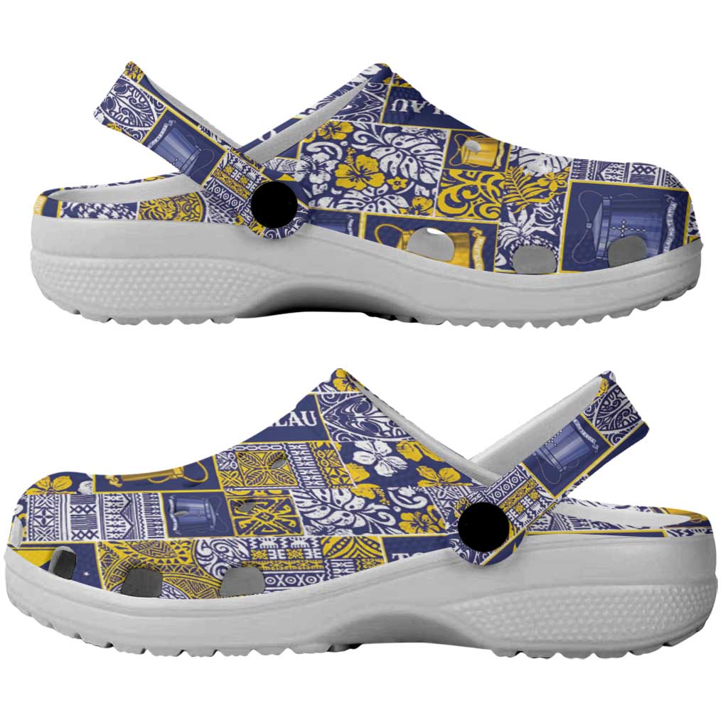 Tokelau Manuia te Kilihimahi Clogs Shoes Pacific Patchwork Xmas Vibes - Polynesian Pride