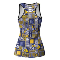Tokelau Manuia te Kilihimahi Hollow Tank Top Pacific Patchwork Xmas Vibes - Polynesian Pride