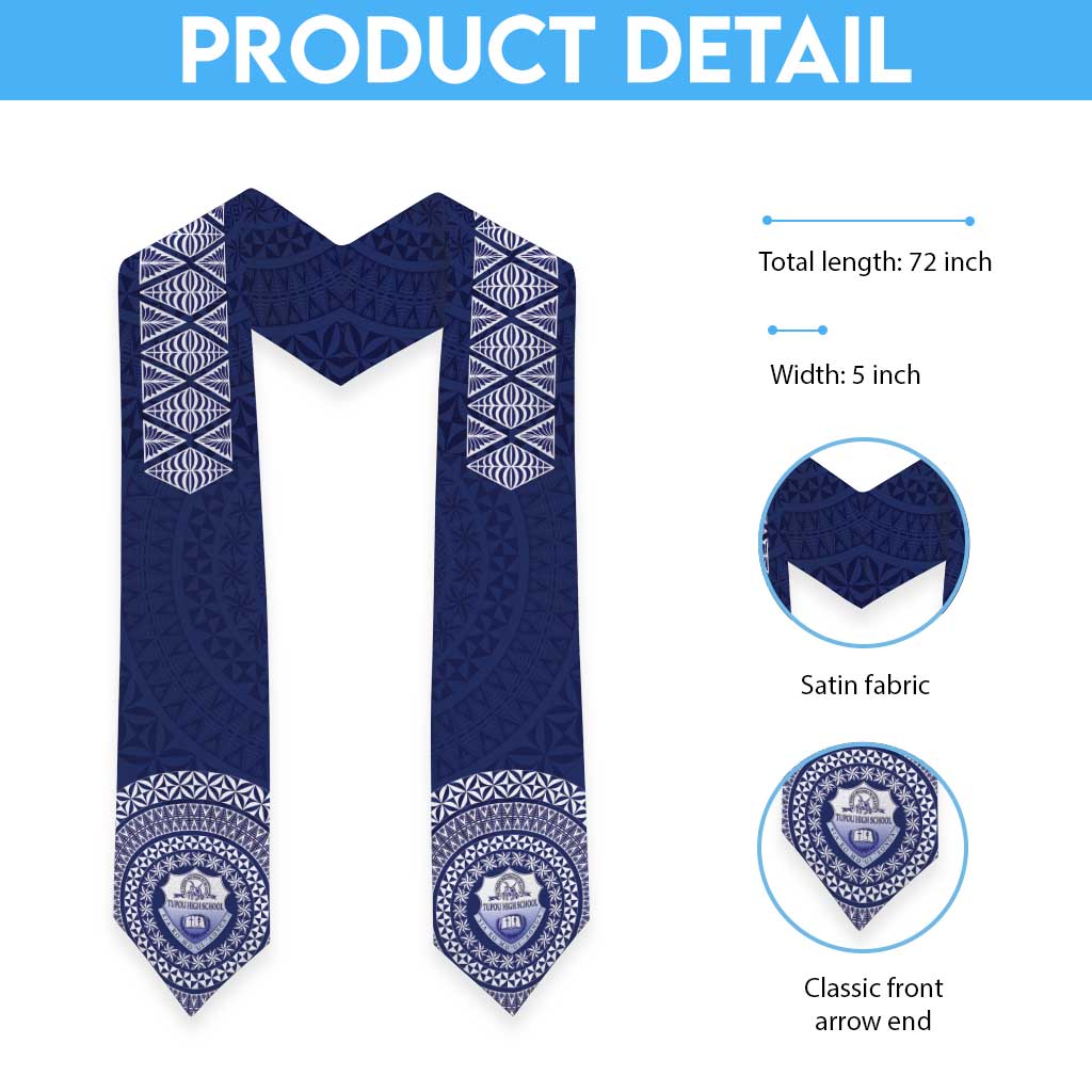 Tonga Apifo'ou College Graduation Stole Simple Ngatu