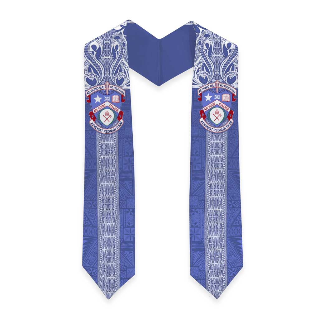 Tonga Apifoou School Graduation Stole Ngatu and Polynesian Pattern LT03 - Polynesian Pride