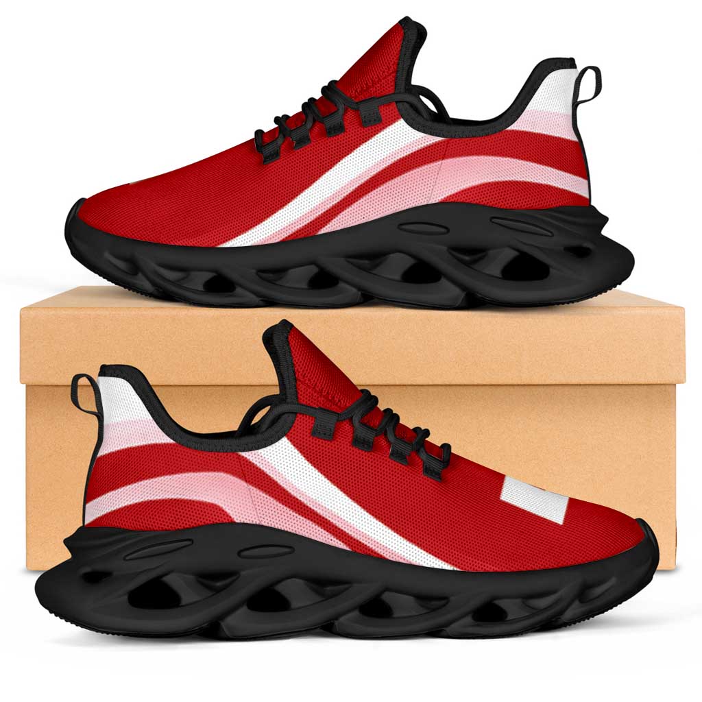 Tonga Clunky Sneakers Flag-Inspired Curve Style