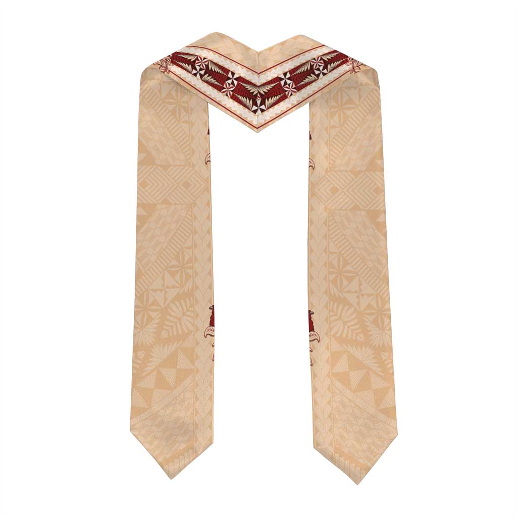 Tonga Language Week Graduation Stole Hibiscus Tongan Ngatu Pattern