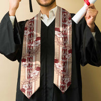 Tonga Language Week Graduation Stole Hibiscus Tongan Ngatu Pattern