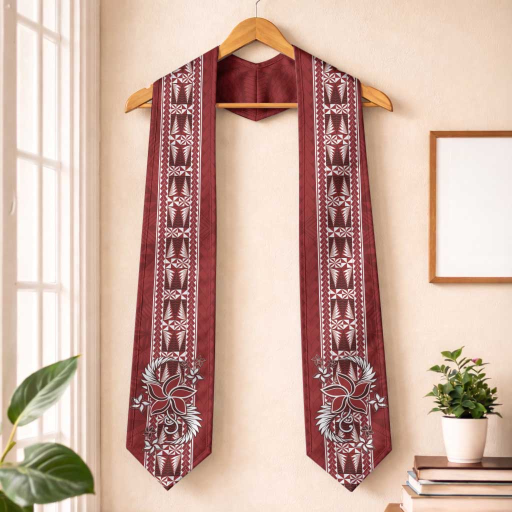 Tonga Language Week Graduation Stole Malo e Lelei Kupesi Ngatu Pattern