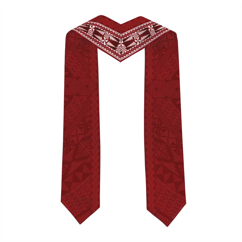 Tonga Language Week Graduation Stole Malo e Lelei Kupesi Ngatu Pattern