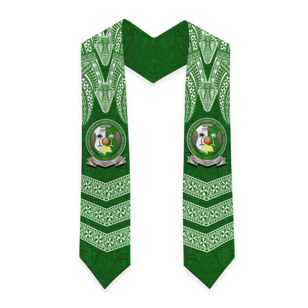 Tonga Liahona High School Graduation Stole Traditional Ngatu and Polynesian Pattern LT03 - Polynesian Pride