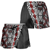Tonga Ngatu Art Tattoo Polynesian Shorts for Women - Polynesian Pride