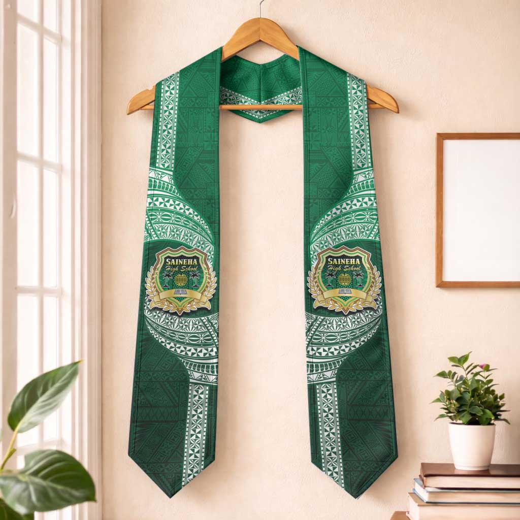 Tonga Saineha High School Graduation Stole Traditional Ngatu and Polynesian Pattern
