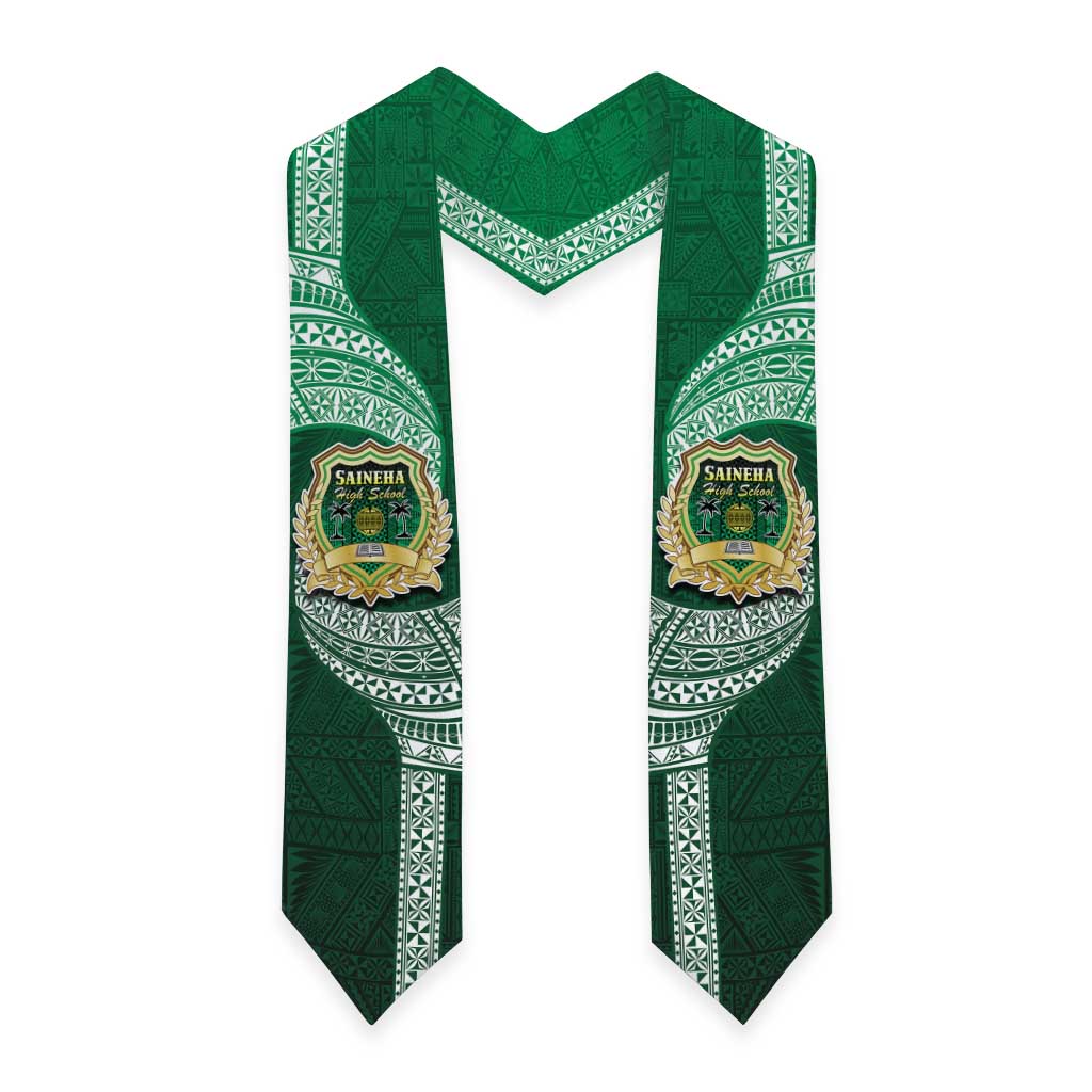 Tonga Saineha High School Graduation Stole Traditional Ngatu and Polynesian Pattern