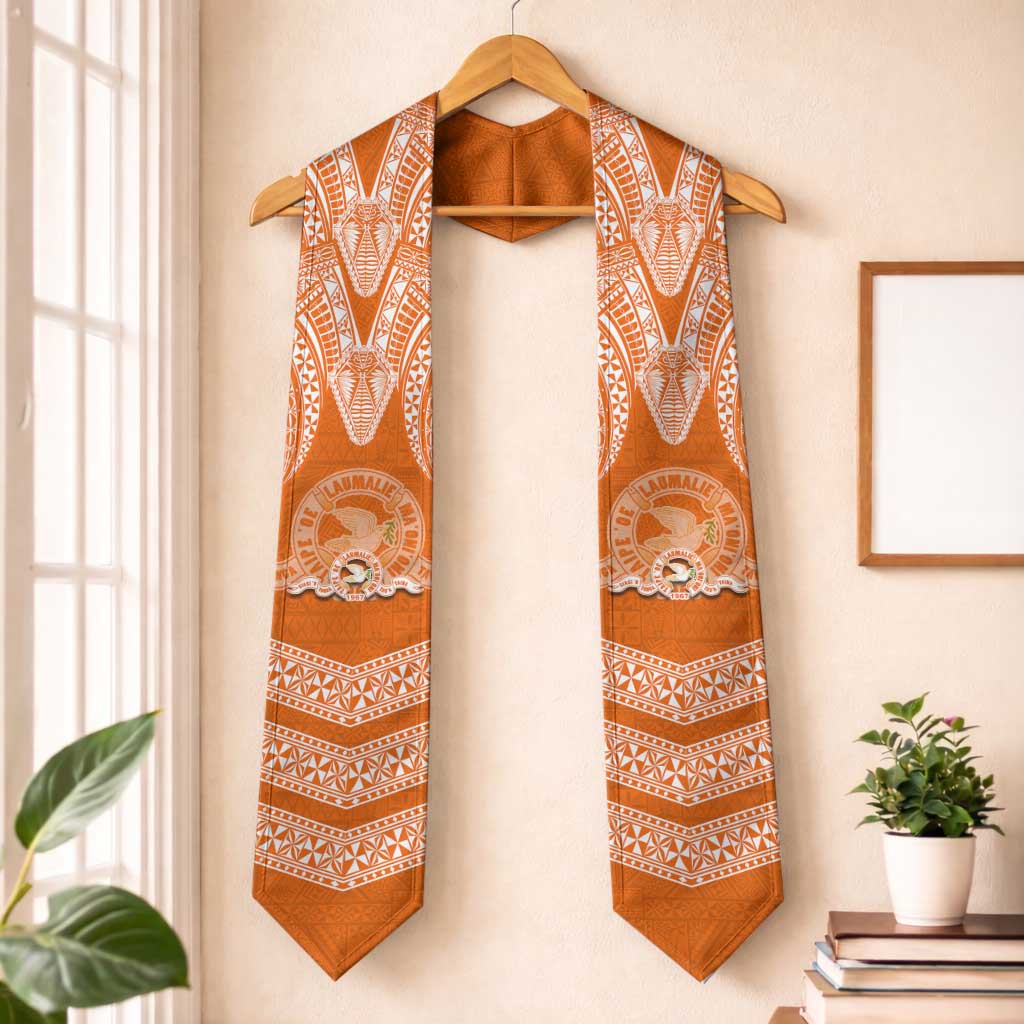 Tonga Tailulu College Graduation Stole Traditional Ngatu and Polynesian Pattern