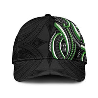 Traditional Art Hawaiian Kakau Tattoos Classic Cap Green Color LT03