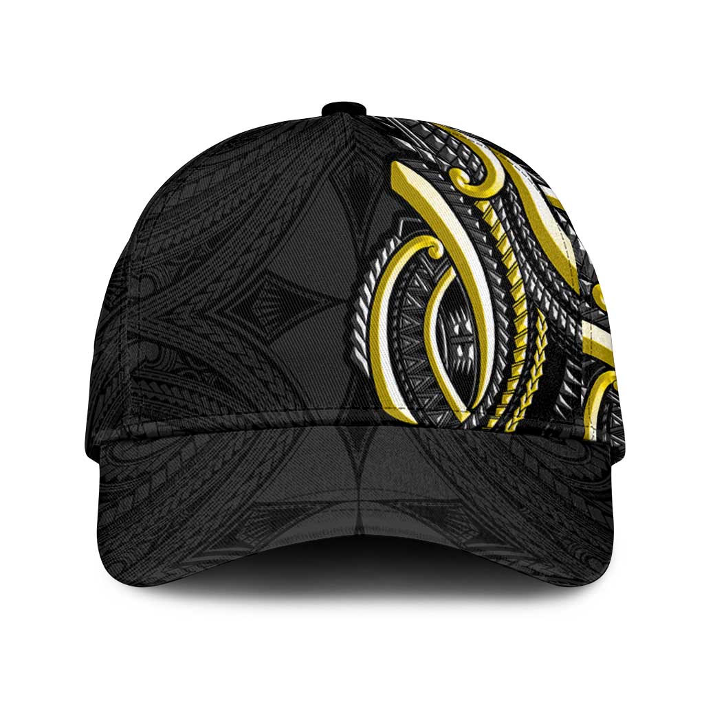 Traditional Art Hawaiian Kakau Tattoos Classic Cap Yellow Color LT03