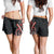 Traditional Art Hawaiian Kakau Tattoos Shorts for Women Red Color LT03