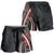 Traditional Art Hawaiian Kakau Tattoos Shorts for Women Red Color LT03