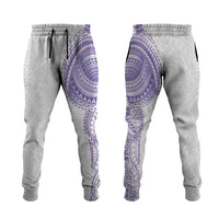Traditional Polynesian Art Tattoos Jogger Pants Purple Color - Polynesian Pride