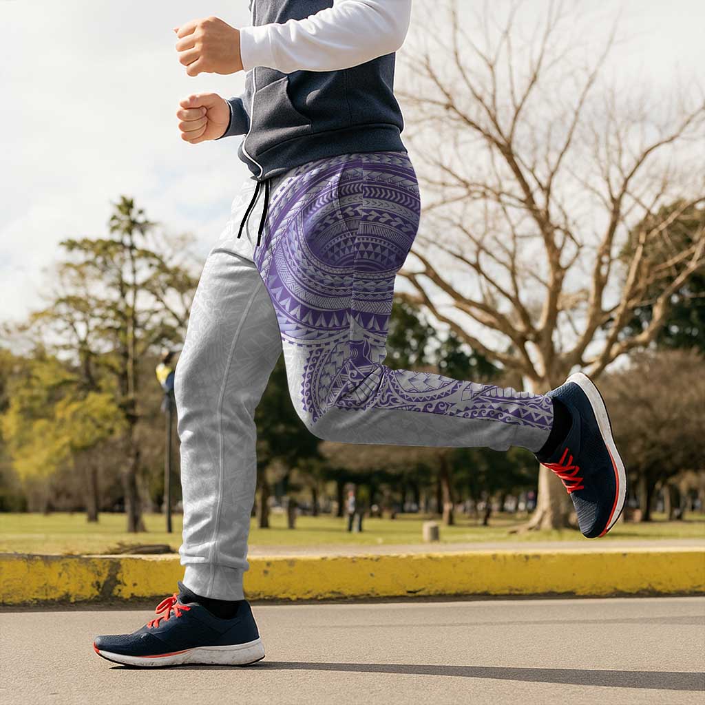 Traditional Polynesian Art Tattoos Jogger Pants Purple Color - Polynesian Pride