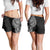 Traditional Polynesian Art Tattoos Shorts for Women Black Color - Polynesian Pride