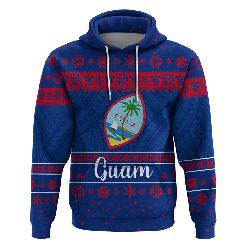 Custom Guam Christmas Zip Hoodie Simple Style LT8