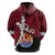 Tahiti Polynesian Hoodie Tribal Wave Tattoo Flag Style