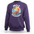 Mele Kalikimaka Tropical Hawaiian Christmas in Hawaii Sunbath Santa Sweatshirt TS02 Purple - Polynesian Pride